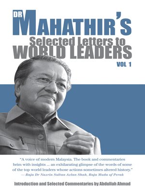 cover image of Dr Mahthir's Selected Letters to World Leader